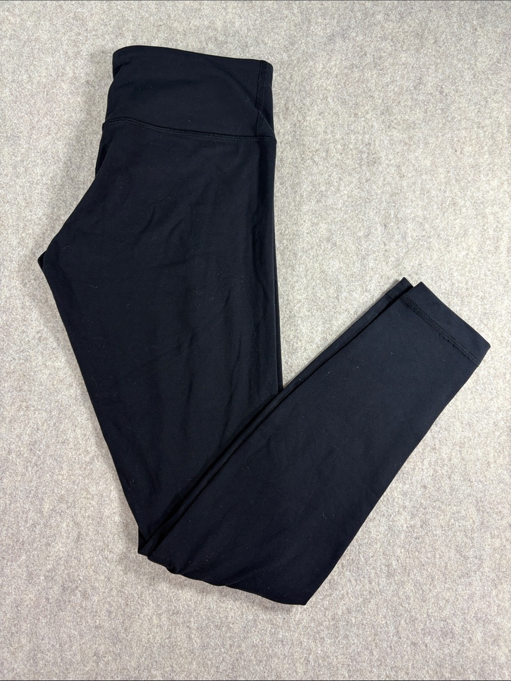 Lululemon Wunder Under High-Rise Tight Black Size 6 EUC Cottony Luon Leggings
